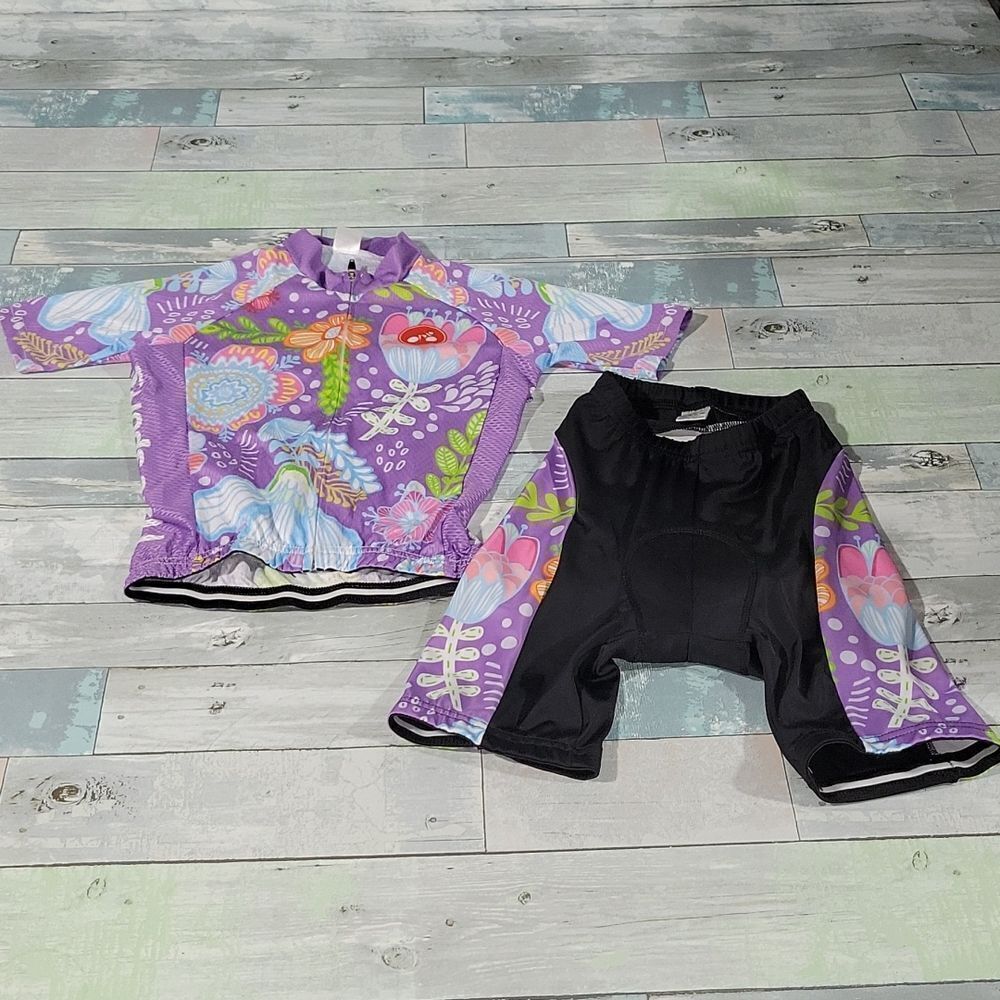 Kids Cycling Jersey Set sz Medium